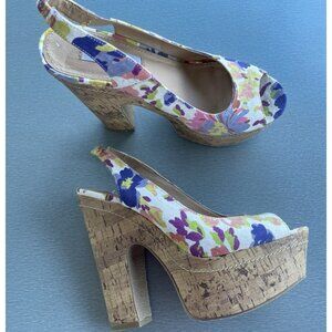 Steve Madden Floral Platform Sandals